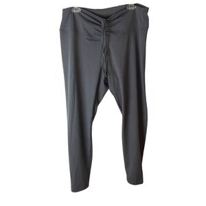 Pink Victoria’s Secret Grey Yoga Pant XXL Tie Bow Active Fitted Stretch Legging